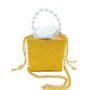 Tuparro Yellow Small Handwoven Straw Basket Bag, thumbnail 2 of 7