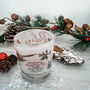 Personalised Robin Glass Tealight Candle Holder, thumbnail 2 of 7