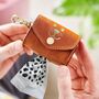Leather Dog Face Poop Bag Holder, thumbnail 5 of 8