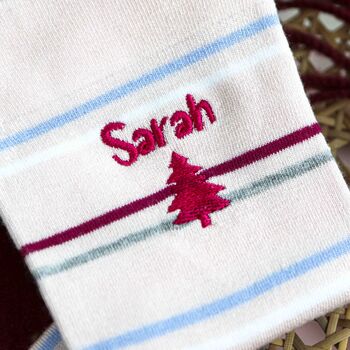 Pink Christmas Socks Secret Santa Stocking Filler Gift, 4 of 5