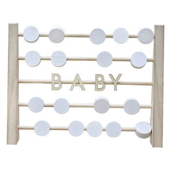 Wooden Abacus Baby Shower Guest Book, 2 of 4