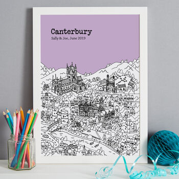 Personalised Canterbury Print, 6 of 8