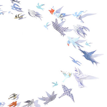 'Flock Of Birds' Papercut Artwork, 4 of 5