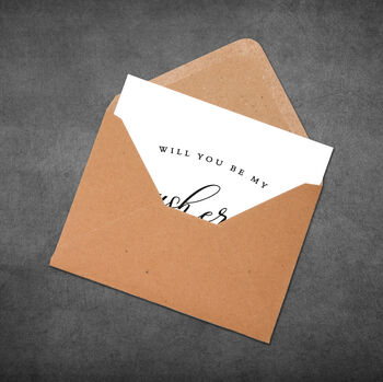Will You Be My Usher Card, 5 of 6