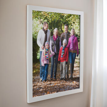 Personalised Photo Upload White Poster Frame, 4 of 5