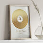 Personalised Metallic Foil Song Lyrics Print, thumbnail 3 of 8