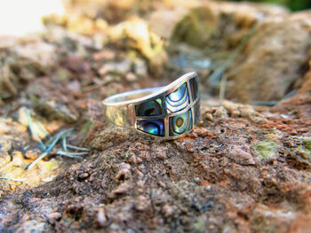 Paua Shell Wave Ring, 2 of 10