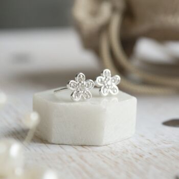 Cz Wedding Earrings – Flower Girl, 3 of 5