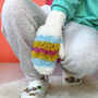 Fluffy Mittens Crochet Kit, thumbnail 1 of 10