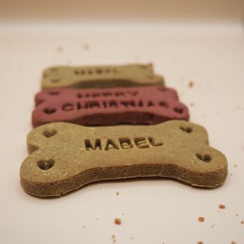 Personalised Christmas Bone Dog Biscuits, 3 of 4