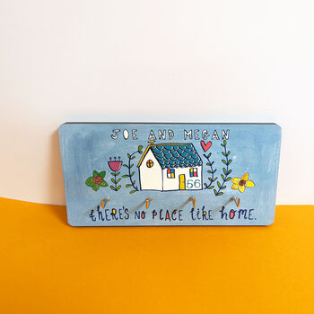 Personalised 'There's No Place Like Home' Key Holder, 5 of 12