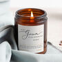 Gift For The Groom Wedding Day Personalised Candle, thumbnail 1 of 10
