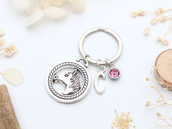 Personalised Horse Keyring Horse Rider Gift, 3 of 9