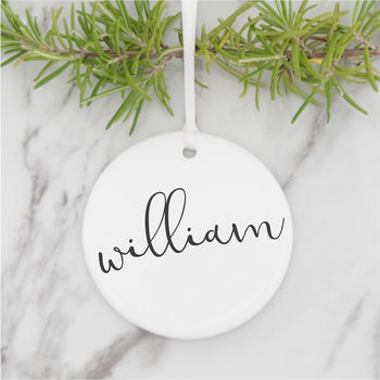 Personalised Ceramic Christmas Decoration, 3 of 7