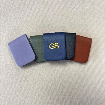 Personalised Vegan Leather Magnetic Bookmark, 8 of 8