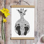 Personalised Baby Giraffe Footprint Kit, thumbnail 3 of 5