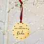 Personalised 'First Christmas As Daddy' Decoration, thumbnail 3 of 6