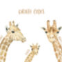 Personalised Giraffe Family Print, thumbnail 3 of 5