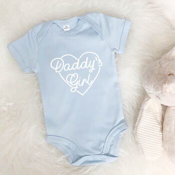 Daddy's Girl Fathers Day Babygrow With Heart, 2 of 9