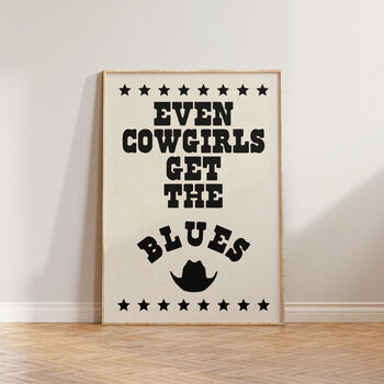 Even Cowgirls Get The Blues Western Print, 2 of 10
