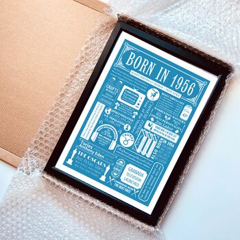 1956 Personalised 70th Birthday Fact Print Gift, 10 of 11