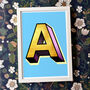 A To Z Single Letter Initial Print, thumbnail 1 of 6