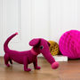 Dachshund Soft Toy Personalised And Handmade, thumbnail 4 of 8