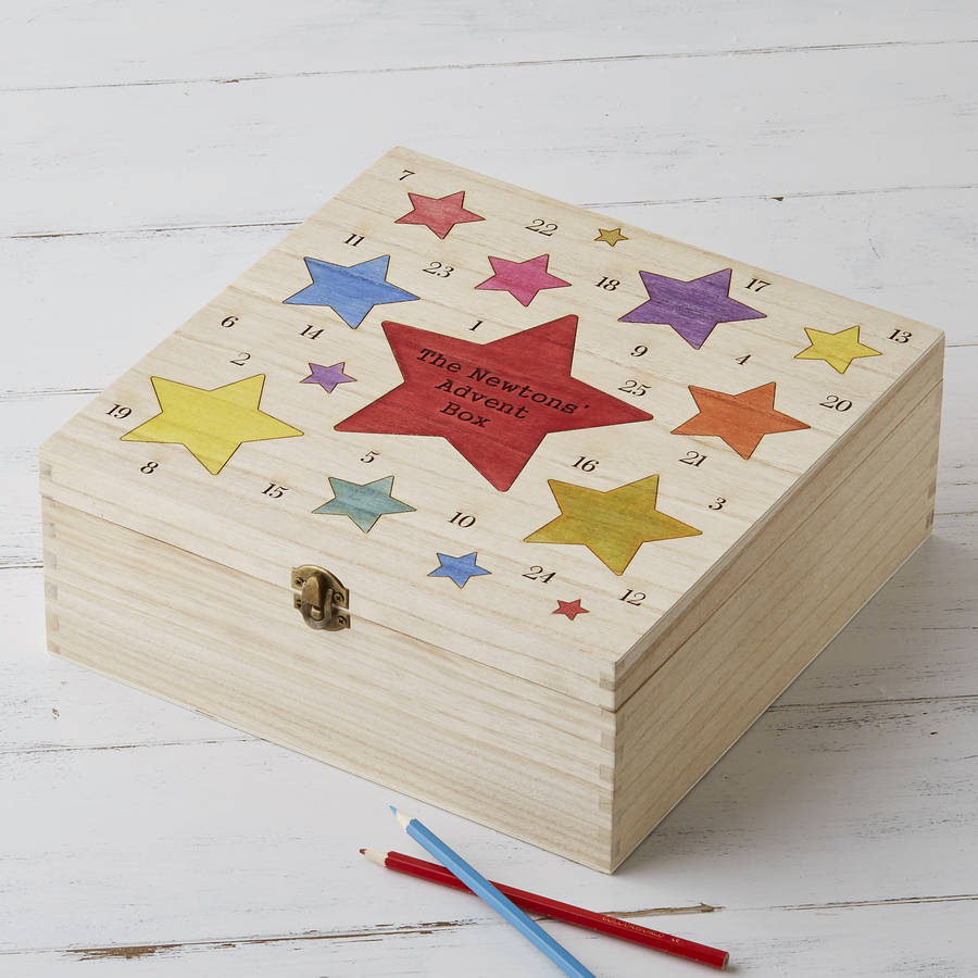 personalised reusable annual family advent calendar by bombus