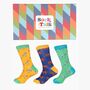 Men's Bamboo Socks Gift Box Safari Animals, thumbnail 1 of 4