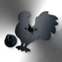 Rooster Colourful Cockerel Chicken Enamel Pin, thumbnail 7 of 9