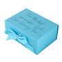Personalised Luxury Bright Blue Gift Box, thumbnail 2 of 5