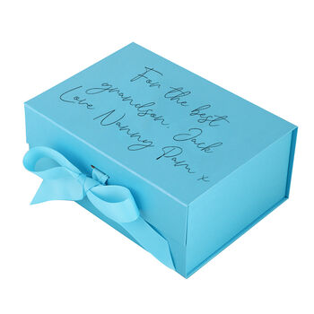 Personalised Luxury Bright Blue Gift Box, 2 of 5
