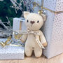 Personalised Hand Knitted First Teddy Bear, thumbnail 1 of 12