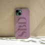 Personalised Purple Initials Phone Case, thumbnail 9 of 9