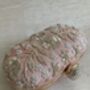 Pink Raw Silk Oval Clutch Bag, thumbnail 2 of 10