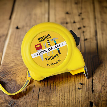 Personalised Fixer Of All Things Tape Measure, 4 of 5