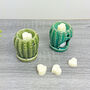 Green Cactus Wax Melt Burner And Wax Melt Gift Set, thumbnail 6 of 8