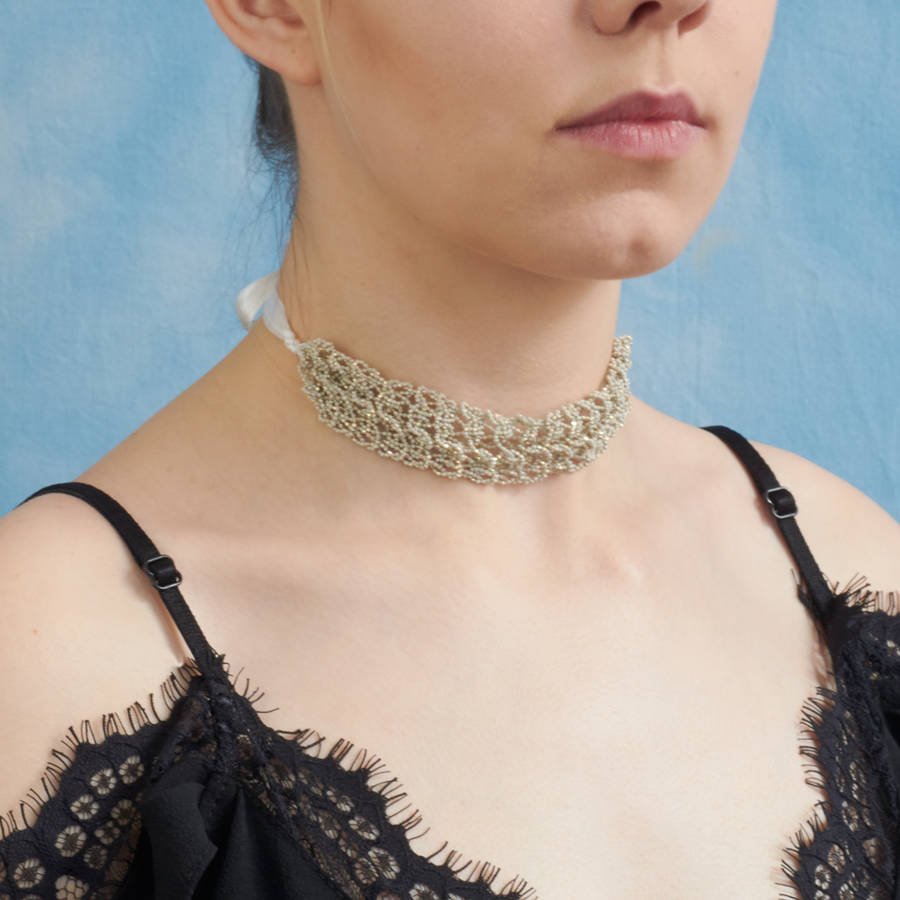 hand knitted choker by dose of rose