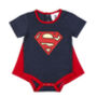 Superman Babygrow Bib Socks And Cape Gift Set, thumbnail 1 of 2
