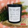 Personalised 40th Ruby Anniversary Meaning Candle, thumbnail 3 of 11