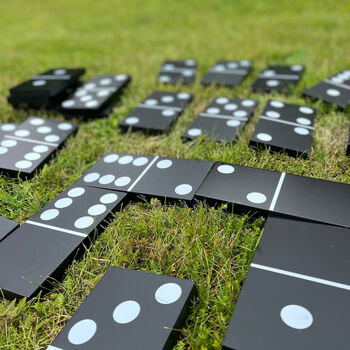 Solid Wood Giant Dominos Garden Game, 8 of 8