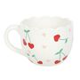 Scalloped Cherry Print Mug, thumbnail 2 of 3