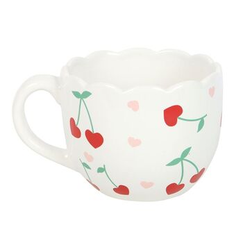 Scalloped Cherry Print Mug, 2 of 3