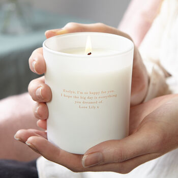 To My Sister On Your Wedding Day Gift White Candle, 2 of 11