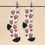 Personalised Valentine Face Socks, thumbnail 3 of 7