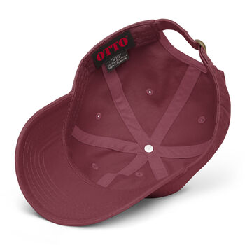 Coffee First Think Later. Cotton Embroidered Cap, 6 of 12