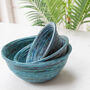 Recycled Paper Colourful Baskets Three Sizes, thumbnail 1 of 10