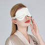 Silk Eye Mask Ivory, thumbnail 2 of 7