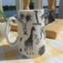 Cream Jug In Black Safari Design, thumbnail 5 of 8