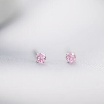 Sterling Silver October Birthstone Earrings, 2 of 12